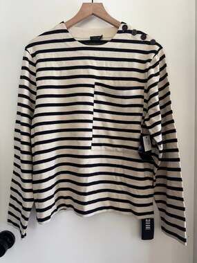 NWT JOSEPH Breton tee top striped 100% cotton - XL